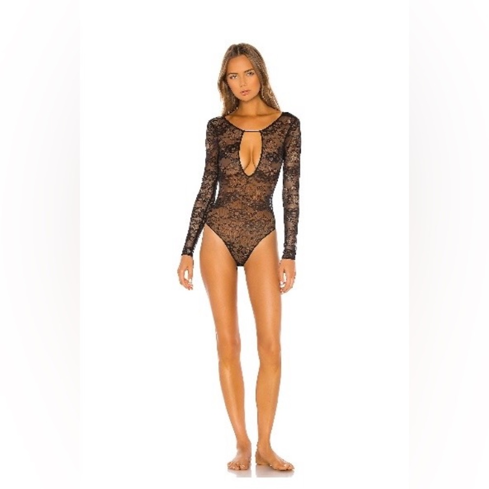NBD Black Lace Bodysuit